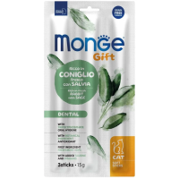 Лакомства для котов Monge Gift Cat Dental кролик с шалфеем