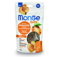 Лакомства для котов Monge Gift Cat Skin support треска с абрикосами