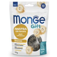 Ласощі для собак Monge Gift Dog Training качка з бананом