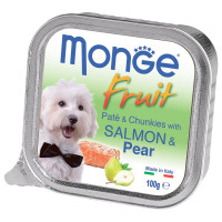 Паштет для собак Monge Dog FRUIT Лосось, Груша 100 г