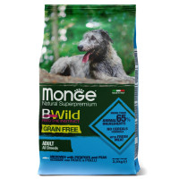 Сухой корм для собак Monge Dog Bwild Grain Free Анчоус 15 кг