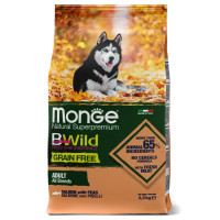Сухий корм для собак Monge Dog Bwild Grain Free Лосось 2.5 кг