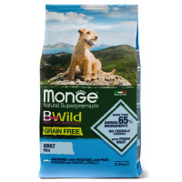 Сухий корм для собак Monge Dog Bwild Grain Free Mini Анчоус 15 кг