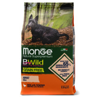 Сухой корм для собак Monge Dog Bwild Grain Free Mini Утка 2.5 кг
