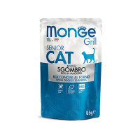 Влажный корм для кошек Monge Cat GRILL Senior Макрель (Скумбрия) 85 г