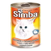 Вологий корм для котів Monge Simba Cat Wet Індичка 415 г