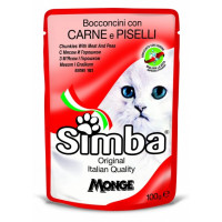 Влажный корм для кошек Monge Simba Cat Wet Мясо 100 г