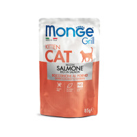 Вологий корм для кошенят Monge Cat GRILL Kitten Лосось 85 г