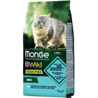 Сухой корм для кошек Monge Cat Bwild Grain Free Треска 1.5 кг