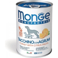 Консервы для собак Monge Dog FRUIT MONOPROTEIN Индейка с цитрусами 400 г