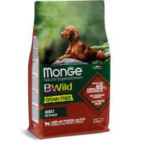 Сухой корм для собак Monge Dog Bwild Grain Free Ягненок 2.5 кг