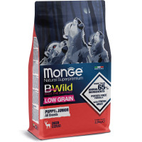 Сухой корм для собак Monge Dog Bwild Low Grain Puppy & Junior Оленина 2.5 кг 
