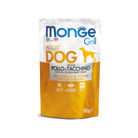Влажный корм для собак Monge Dog GRILL курица с индейкой 100 г