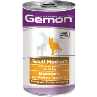 Консерва для собак Gemon Dog Wet Maxi Adult Курка з індичкою 1.25 кг