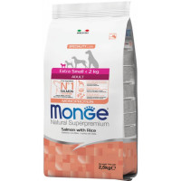 Сухий корм для собак Monge Dog Extrasmall Adult Лосось 2.5 кг