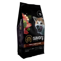 Сухой корм для собак Savory Large Breeds Fresh 12 кг - индейка и ягненок