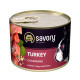 Вологий корм для собак Savory Adult 200 г - індичка