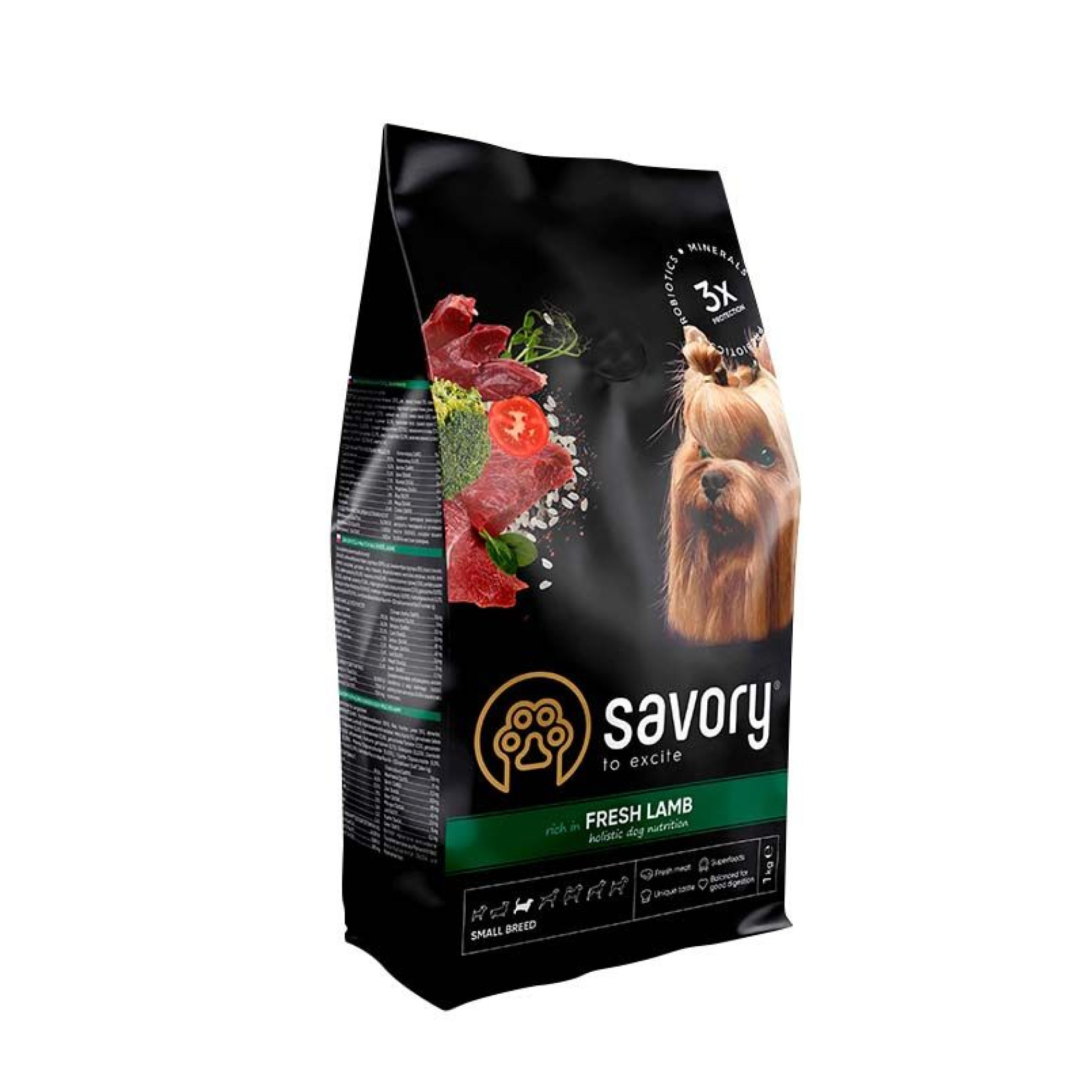Сухий корм для собак Savory Small Breed 1 кг - ягня