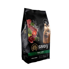 Сухой корм для собак малых пород Savory 8 кг (ягненок)