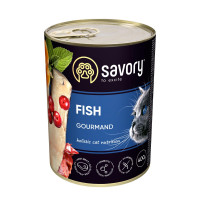 Влажный корм для кошек Savory 400 г (рыба)