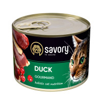 Вологий корм для котів Savory Adult 200 г - качка