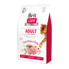 Сухой корм для кошек Brit Care Cat GF Adult Activity Support 2 кг - курица и индейка