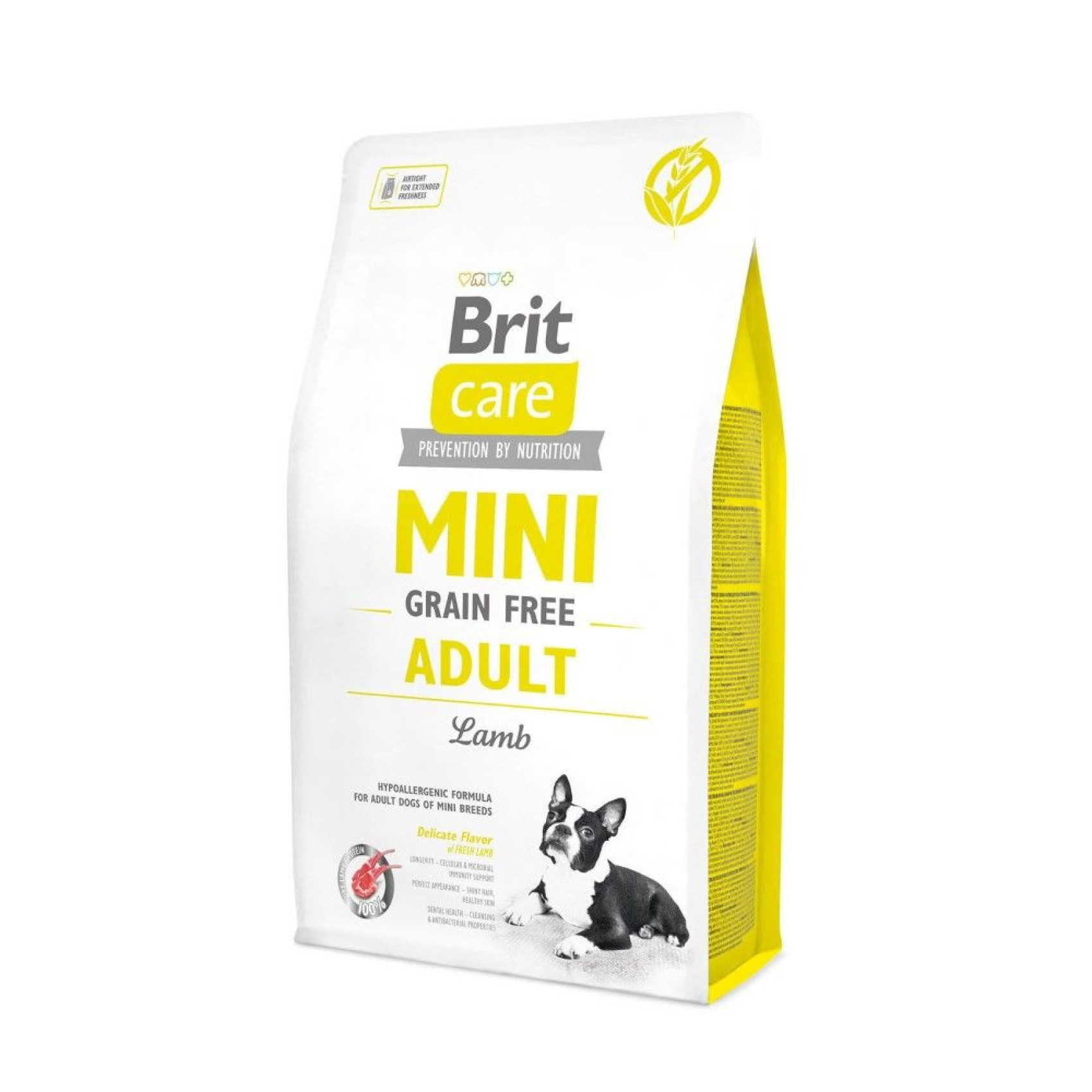 Сухой корм для собак Brit Care Grain Free Mini Adult 2 кг - ягненок