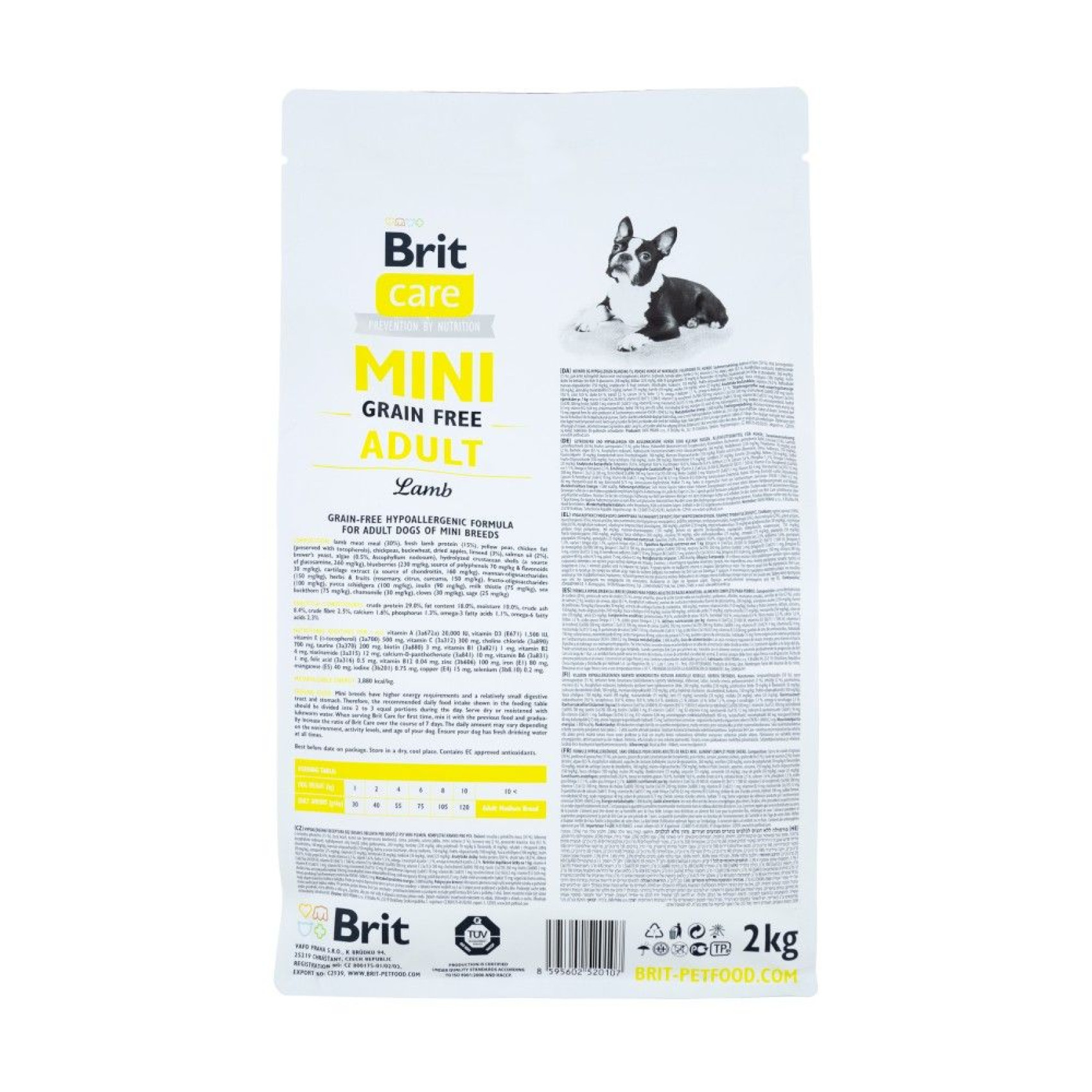 Сухой корм для собак Brit Care Grain Free Mini Adult 2 кг - ягненок