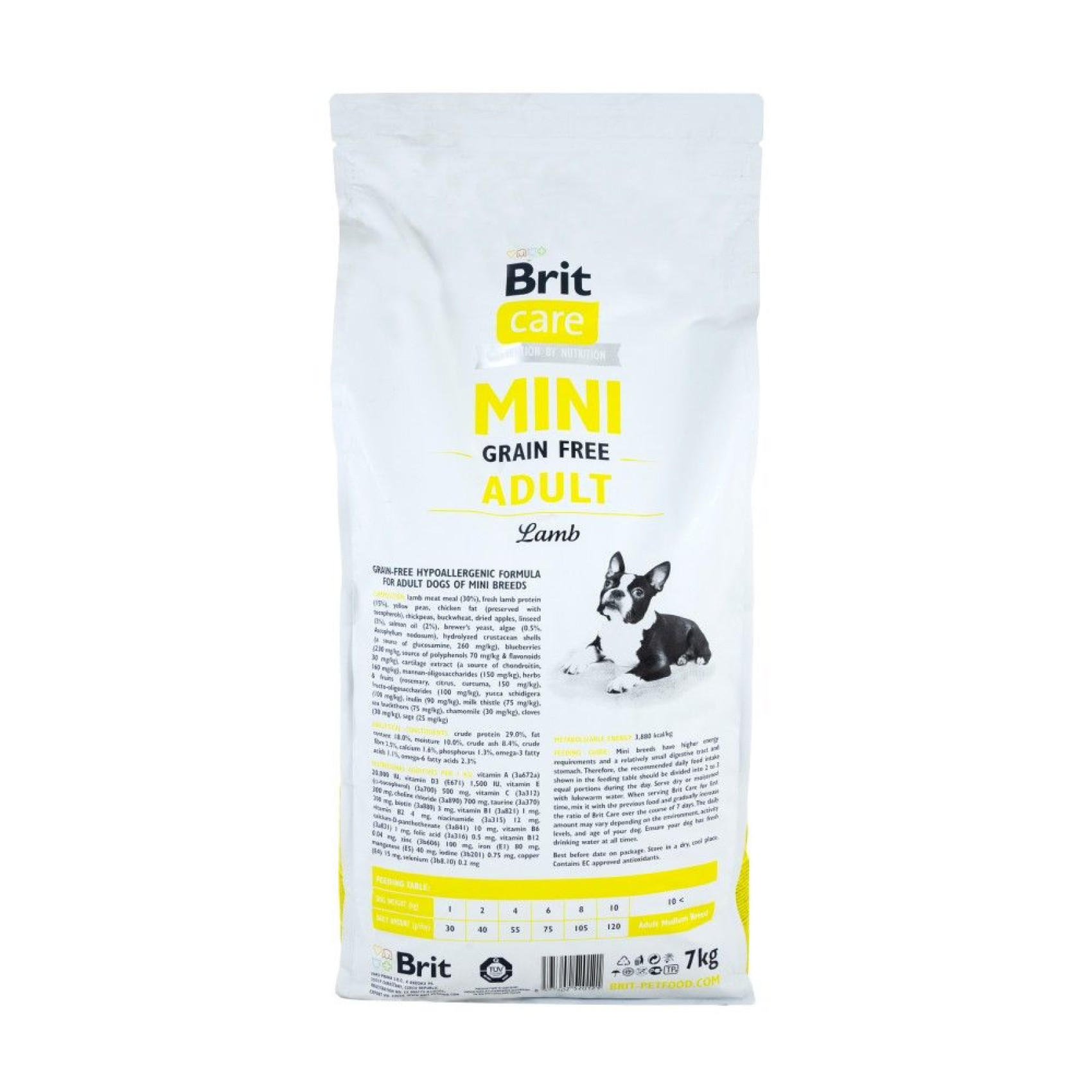 Сухой корм для собак Brit Care Grain Free Mini Adult 7 кг - ягненок