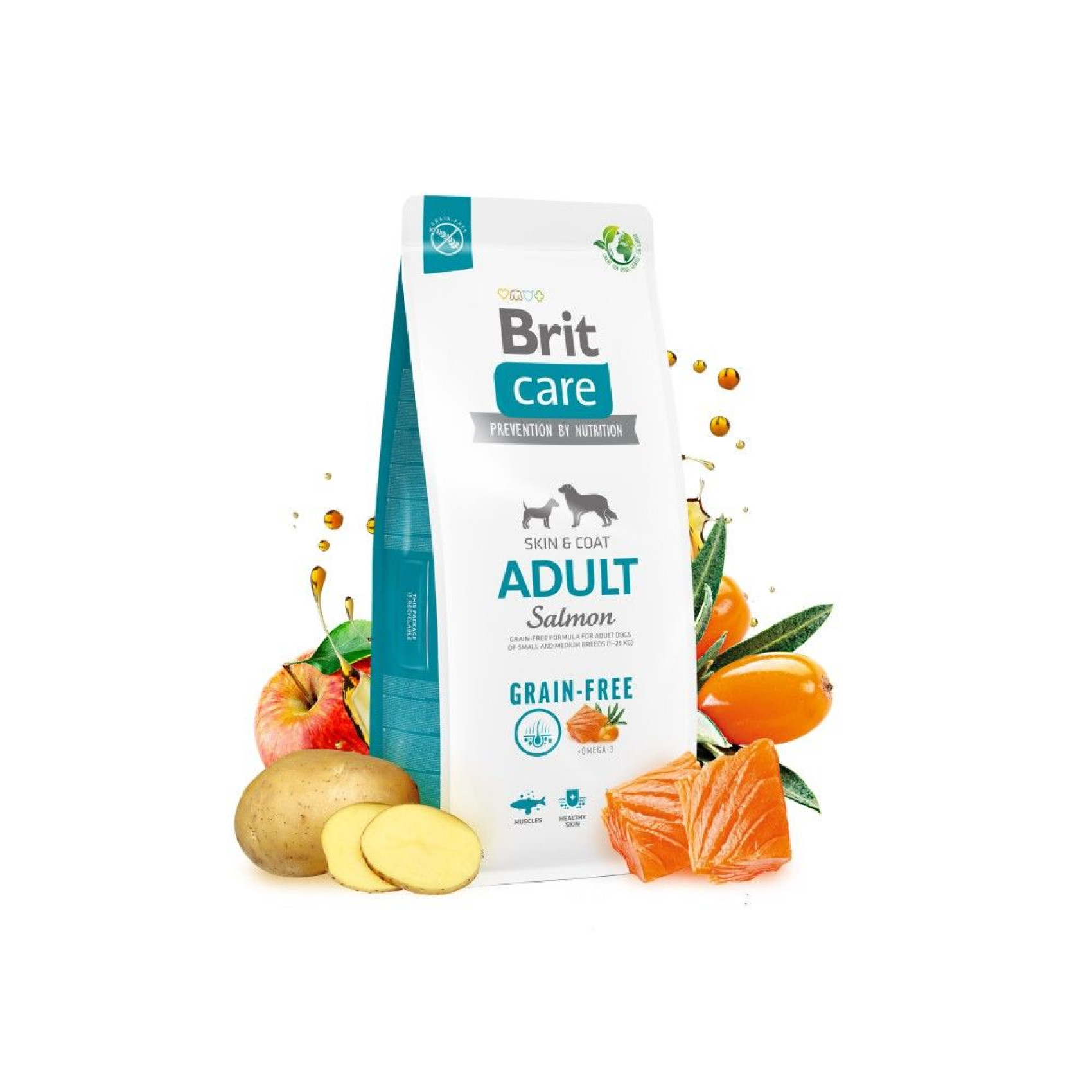Сухий корм для собак Brit Care Dog Grain-free Adult 12 кг - лосось