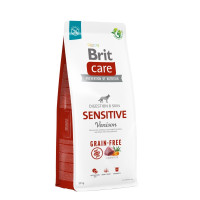 Сухой корм для собак с чувствительным пищеварением Brit Care Dog Grain-free Sensitive беззерновой | (оленина) 12 кг