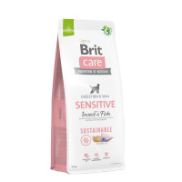 Сухой корм для собак Brit Care Sustainable Sensitive 12 кг - рыба и насекомые