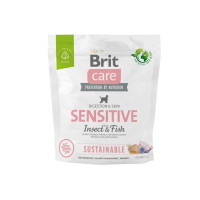Сухой корм для собак Brit Care Sustainable Sensitive 1 кг - рыба и насекомые