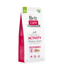 Сухой корм для собак с повышенной активностью Brit Care Dog Sustainable Activit | (курица и насекомые) 12 кг