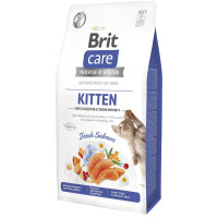 Сухий корм для кошенят Brit Care Cat Grain Free Kitten Gentle Digestion Strong Immunity 7 кг - лосось