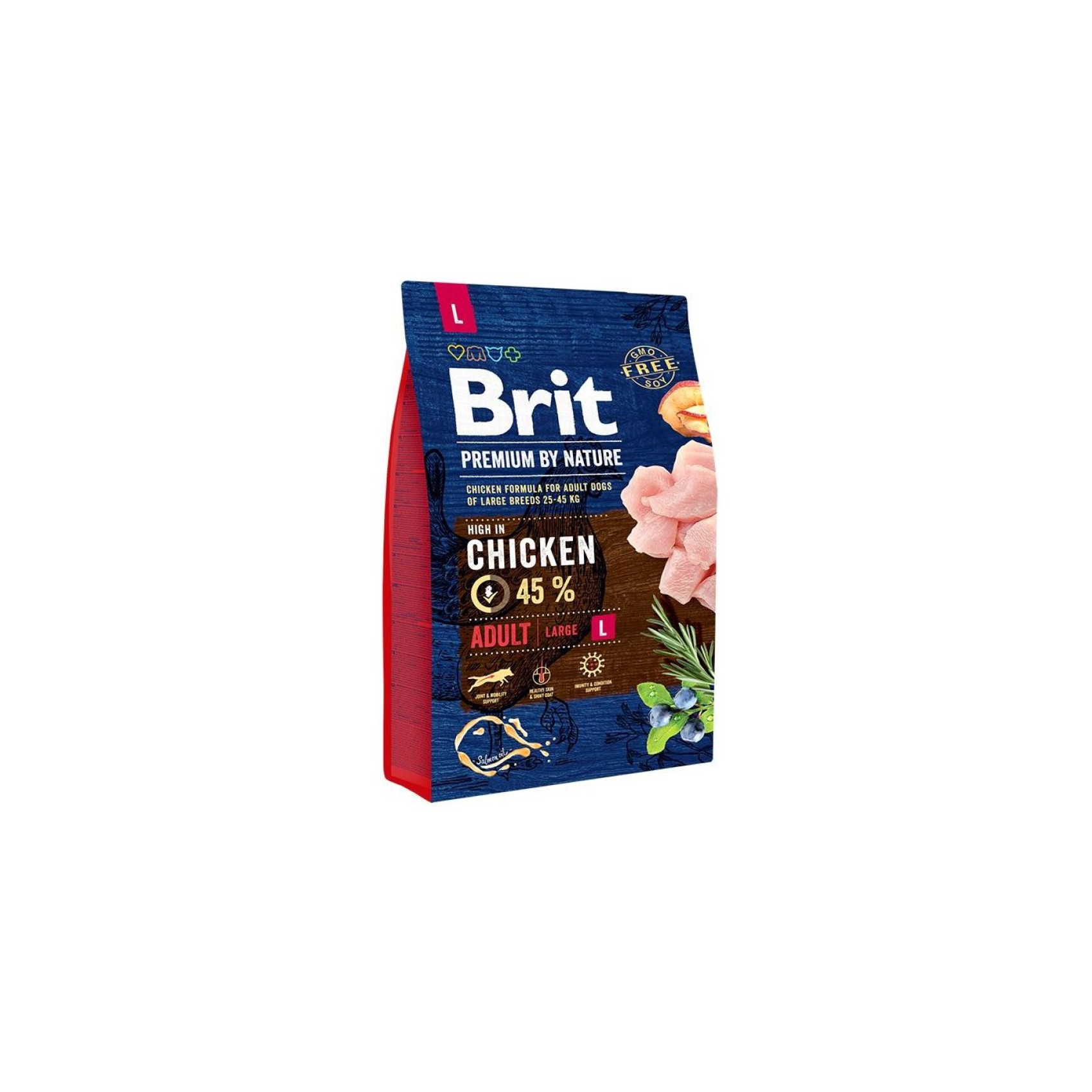 Сухой корм для собак Brit Premium Dog Adult L 3 кг - курица