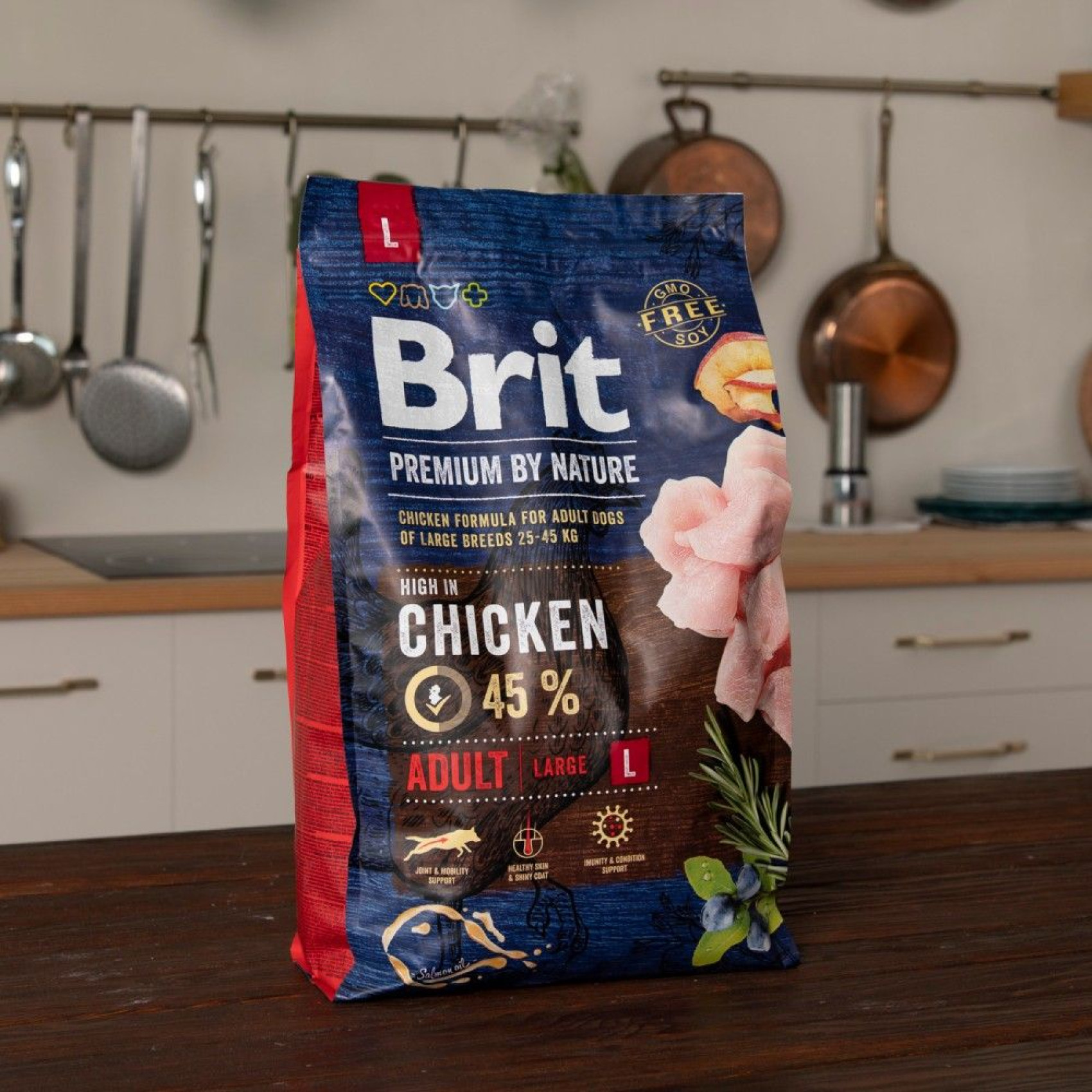 Сухой корм для собак Brit Premium Dog Adult L 3 кг - курица