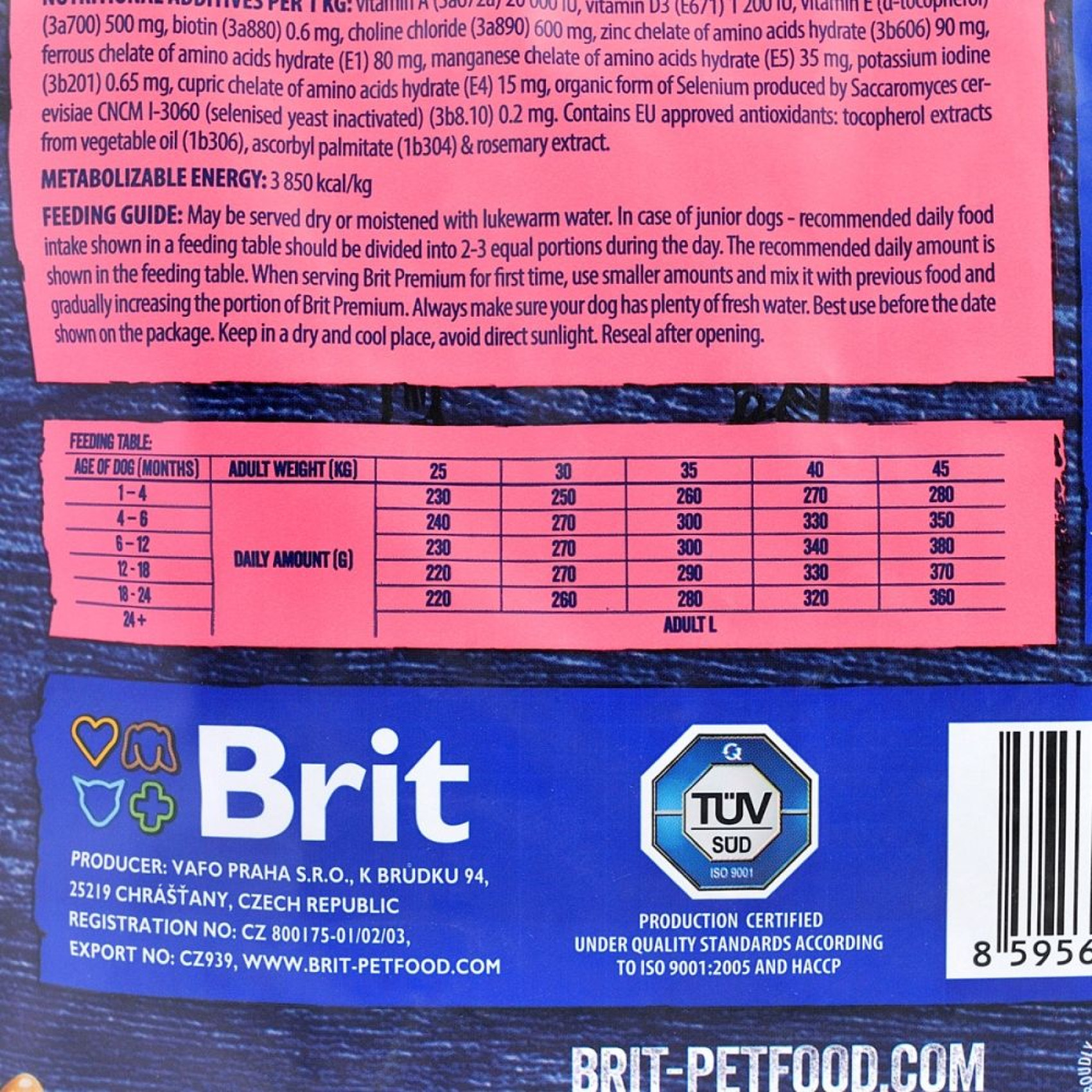 Сухой корм для щенков Brit Premium Dog Junior L 15 кг - курица