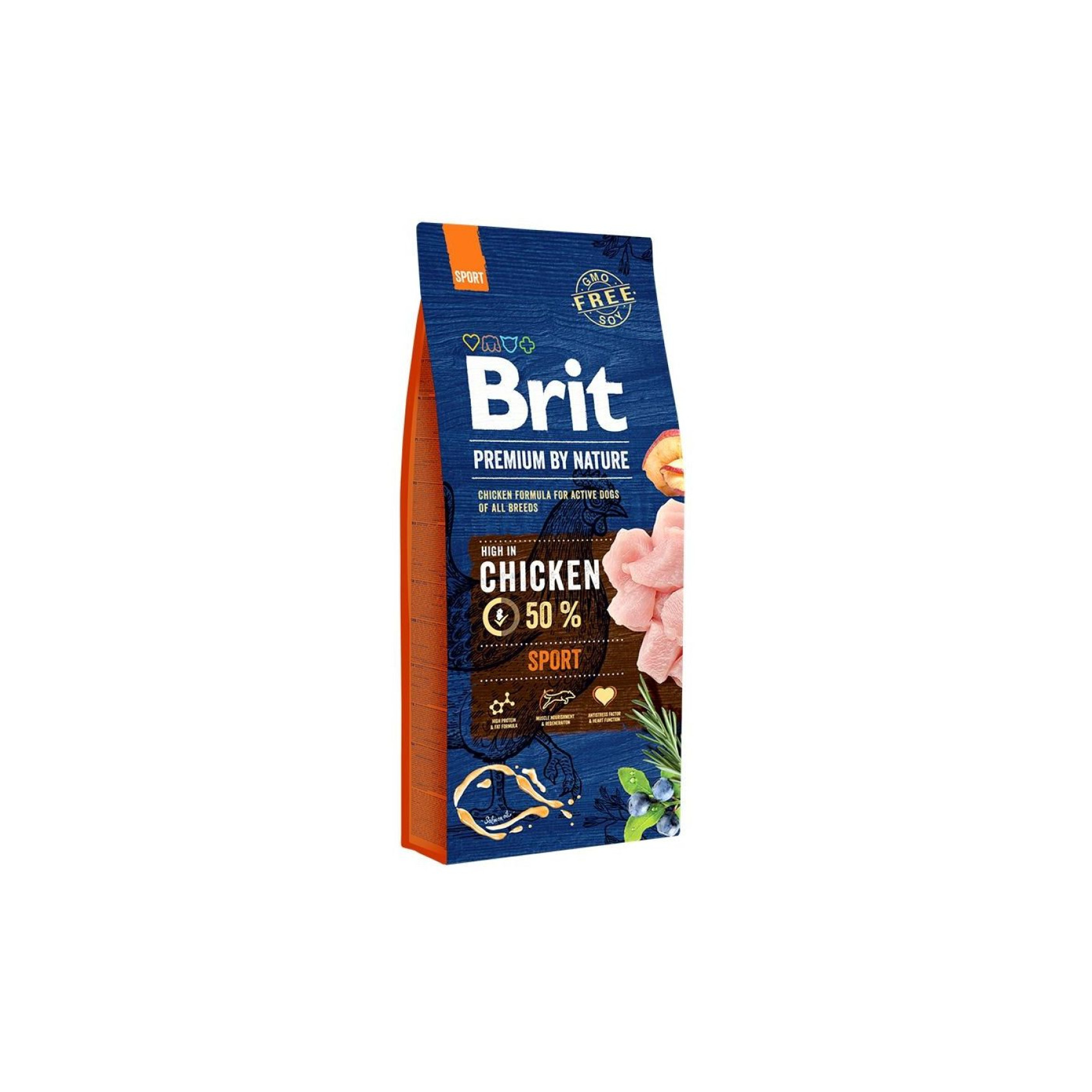 Сухой корм для собак Brit Premium Sport 15 кг - курица