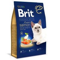 Сухий корм для котів Brit Premium by Nature Cat Adult Salmon 8 кг - лосось