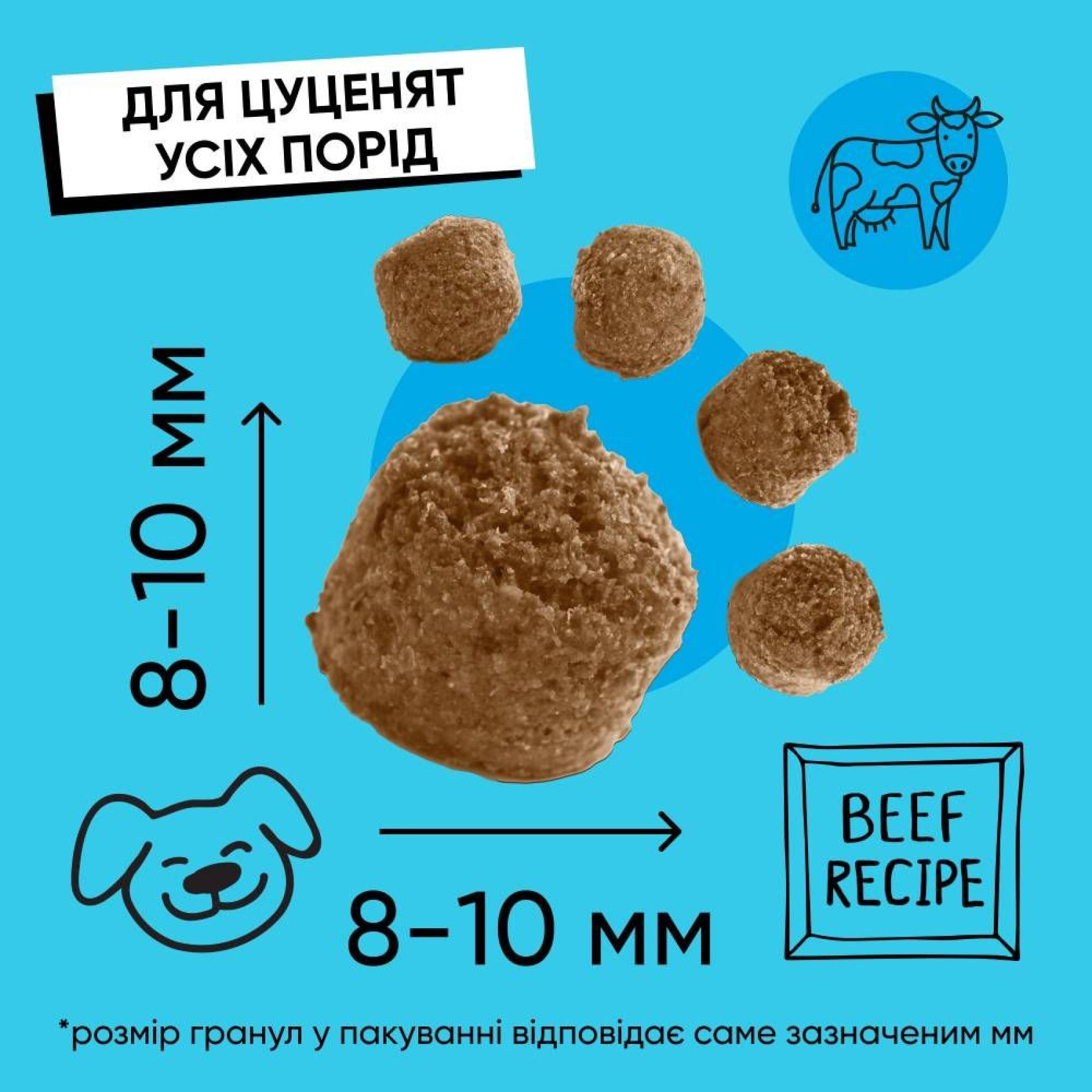 Сухий корм для цуценят Half&Half Puppy 12 кг - яловичина