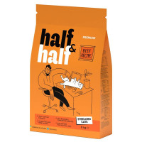 Сухой корм для кошек Half&Half Sterilized 8 кг - говядина