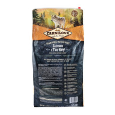 Сухой корм для взрослых собак крупных пород (весом от 25 кг) Carnilove Salmon & Turkey Large Breed 12 кг (лосось и индейка)