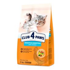 Сухой корм для кошек с чувствительным пищеварением Club 4 Paws Premium 2 кг - курица