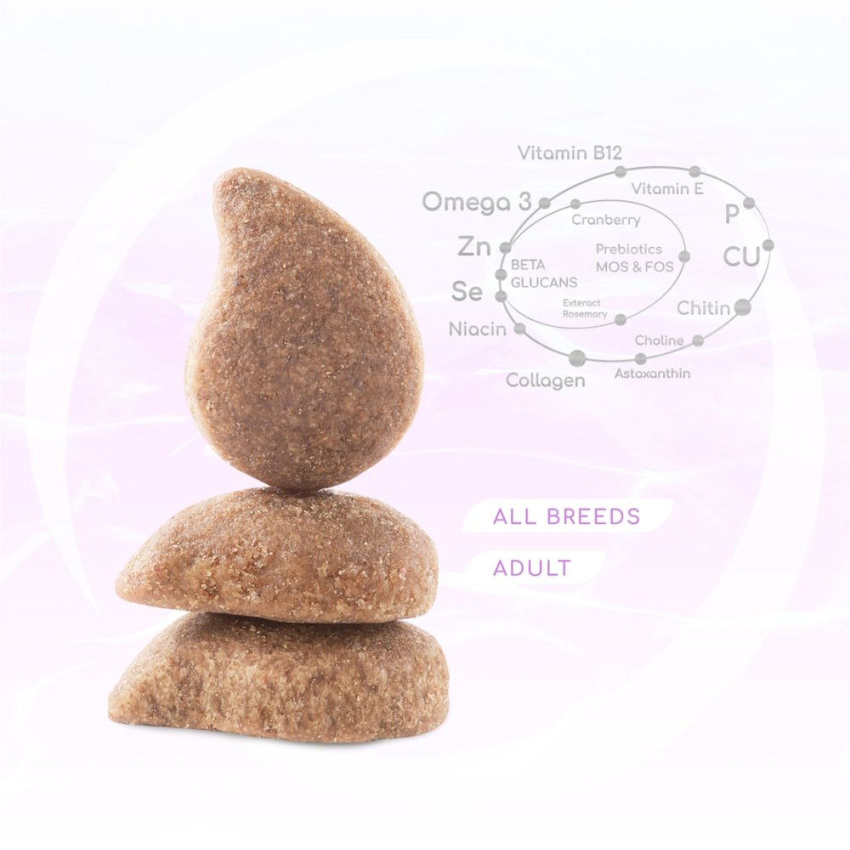 Сухий корм для собак усіх порід Optimeal Beauty Harmony із заспокійливим ефектом 4 кг (морепродукти)