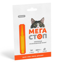 Капли на холку для кошек PROVET Мегастоп от 4 до 8 кг, 1 шт