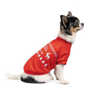 Футболка для собак Pet Fashion «New Year» S (красная)