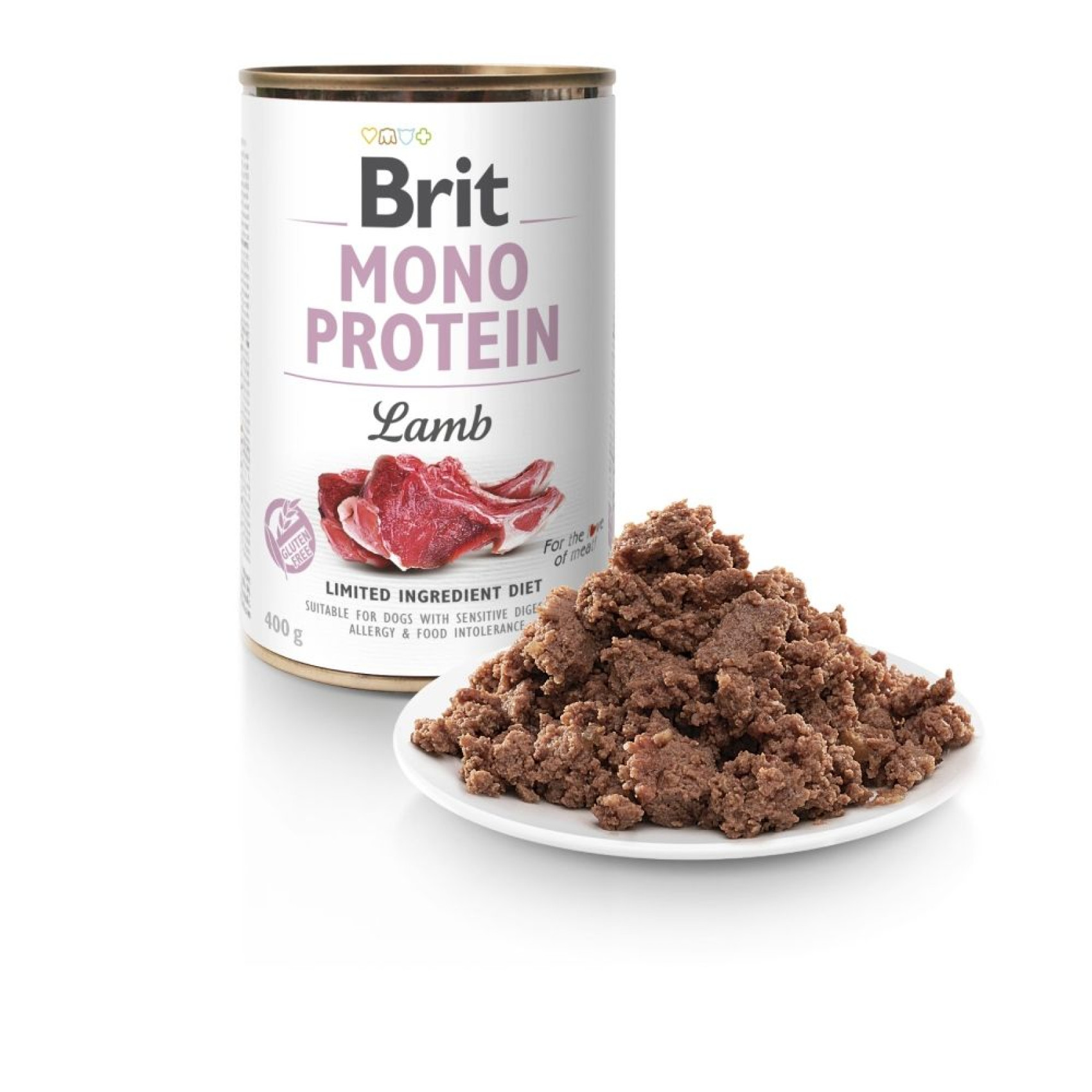 Влажный корм для собак Brit Care Mono Protein 400 г - ягненок
