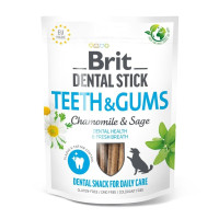 Ласощі для собак Brit Dental Stick Teeth & Gums 251 г 7 шт - ромашка і шавлія