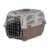 Контейнер-переноска для собак та котів вагою до 12 кг Trixie «Skudo 1» 30 x 32 x 49 см (коричнева)